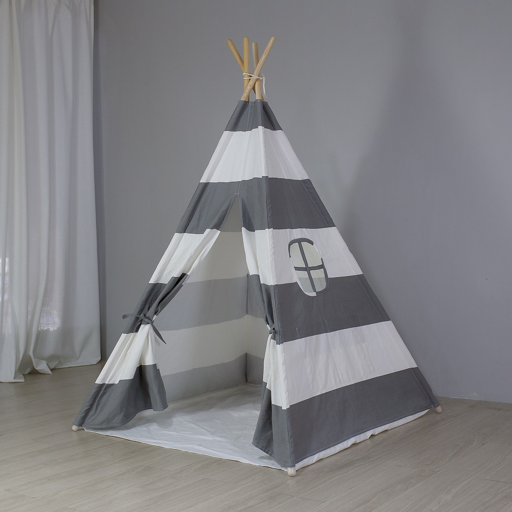 Cheap Goat Tents Indian cotton canvas kids play teepee tent camping 4 poles wood rods cloth indoor outdoor Tents 
